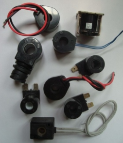 Plastic coil for washing machines, refrigerators, etc